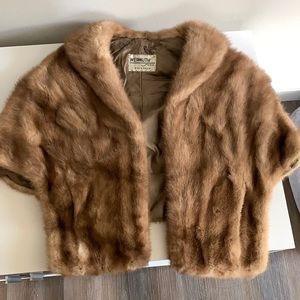 Vintage Mink Fur Wermuth Shawl Stole